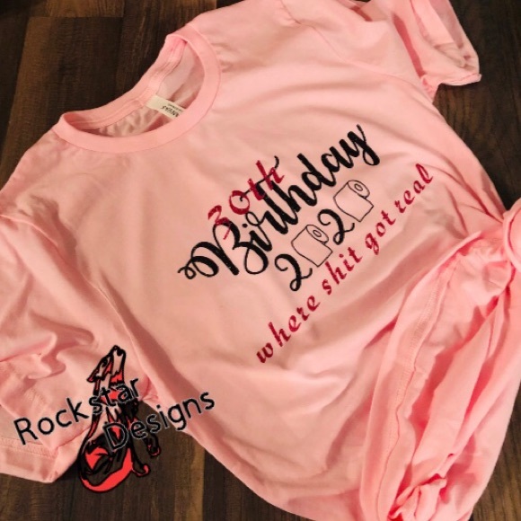 Bella Canvas Tops - Custom made birthday shirts.